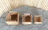 Artikelbild 11 des Artikels “QUADRATISCHER STEHPLATZ SET VON 3 (S: 21,5x21,5x15cm H, M: 26 x 26 x 22cm H, L: 30 x 30x 30cm H) INKL. KOKOSPLATTEN 13 MM PU FINISH “